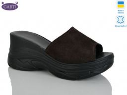 Шлепки Garti (525 коричневий замш)